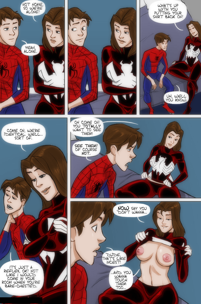 Spidercest 1 porn comic picture 3