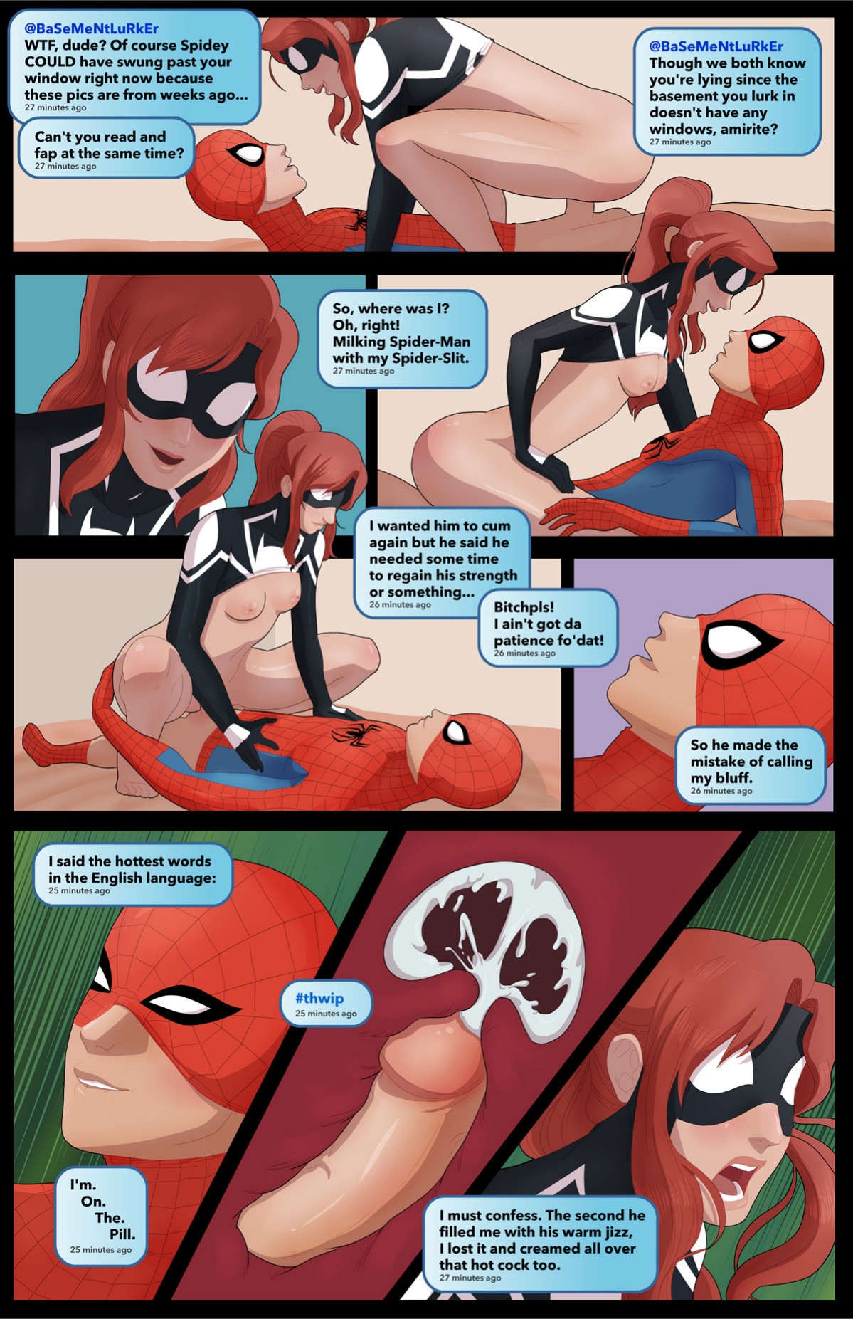 #SpiderFappening porn comic picture 7