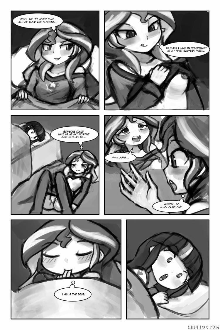 Sunset Shimmer's Finger Technique porn comic picture 2