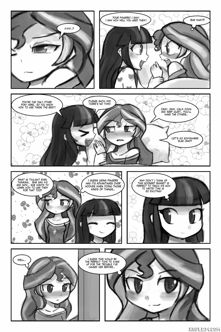 Sunset Shimmer's Finger Technique porn comic picture 3