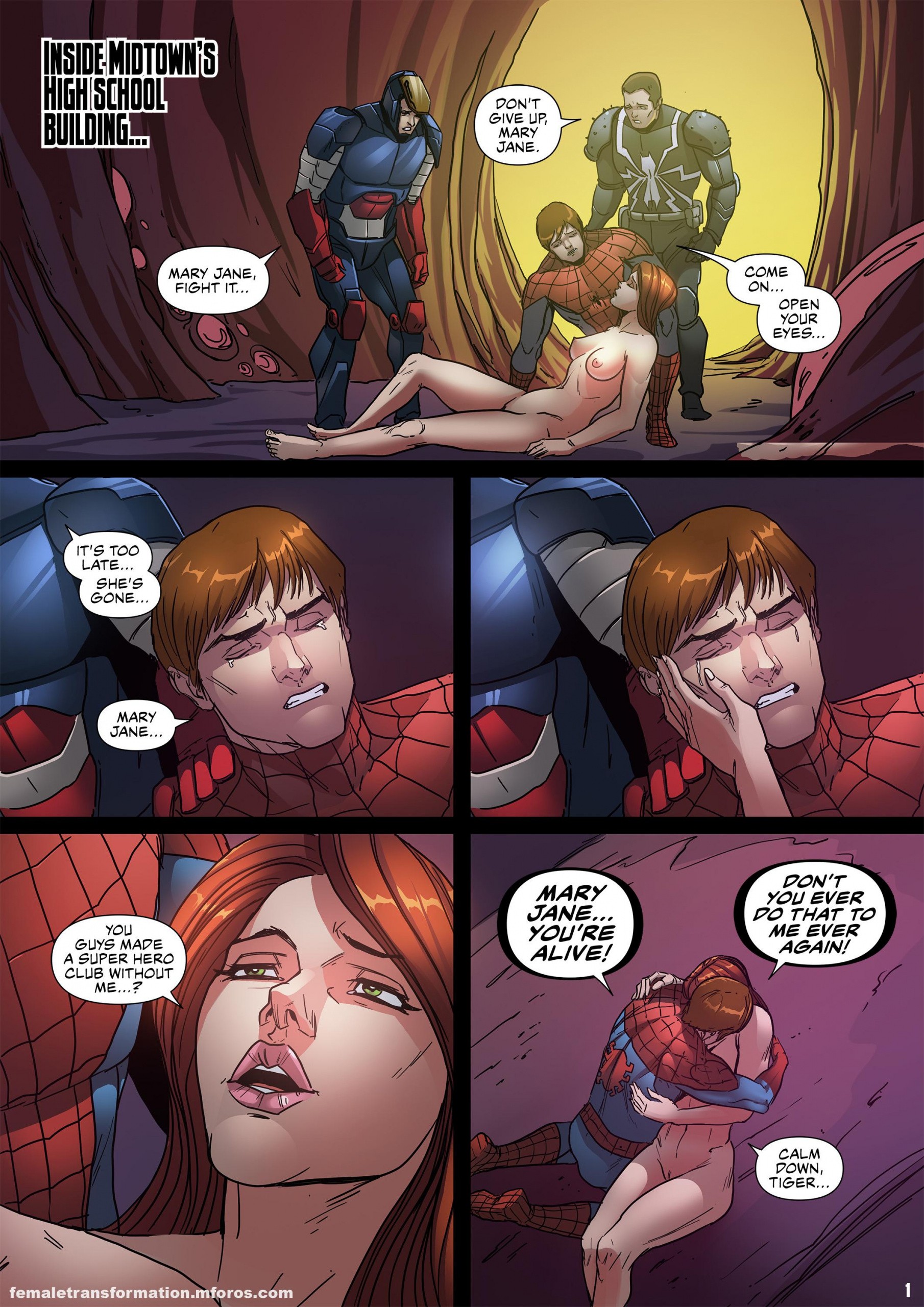 Symbiote Queen 3 porn comic picture 2