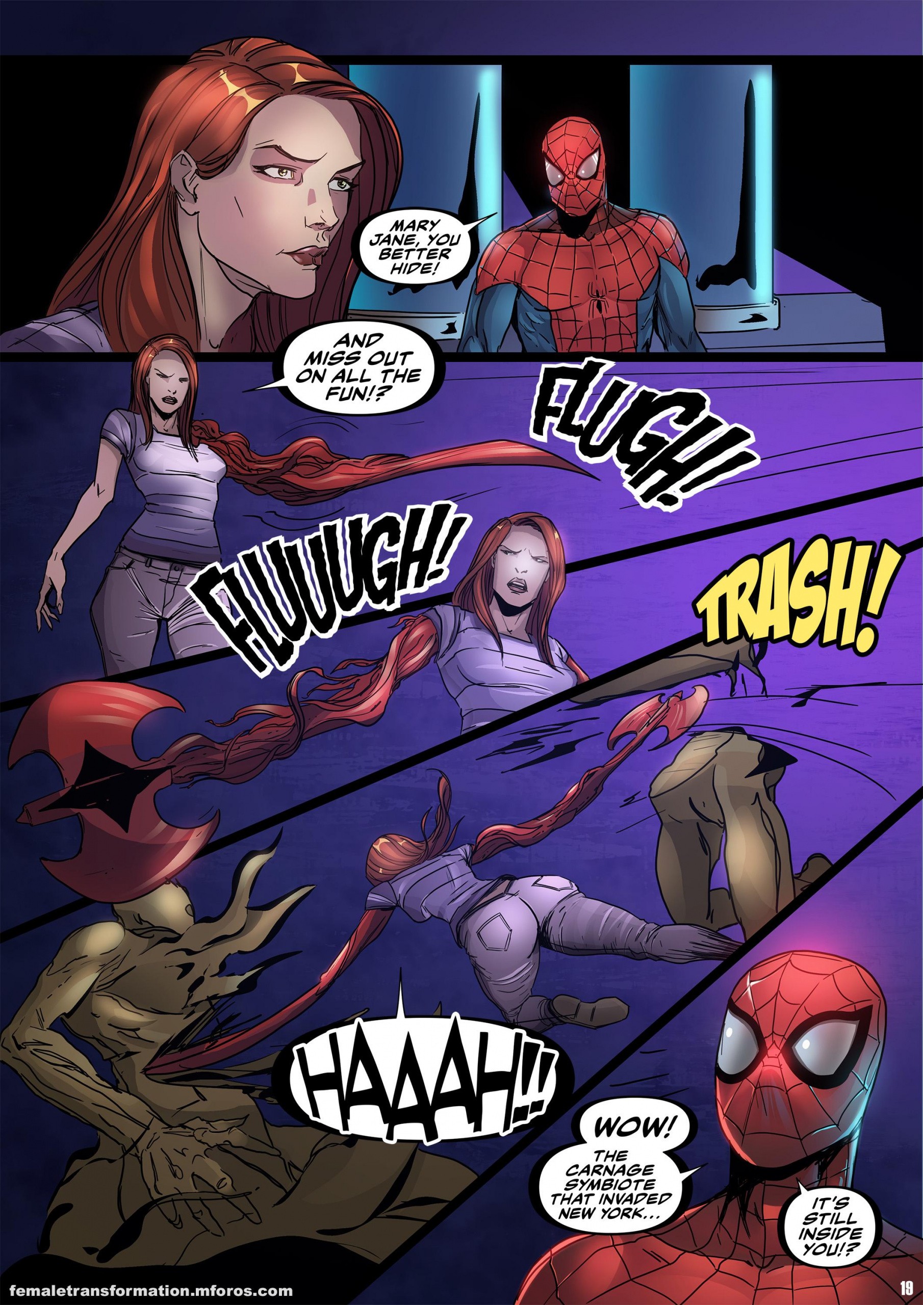 Symbiote Queen 3 porn comic picture 20