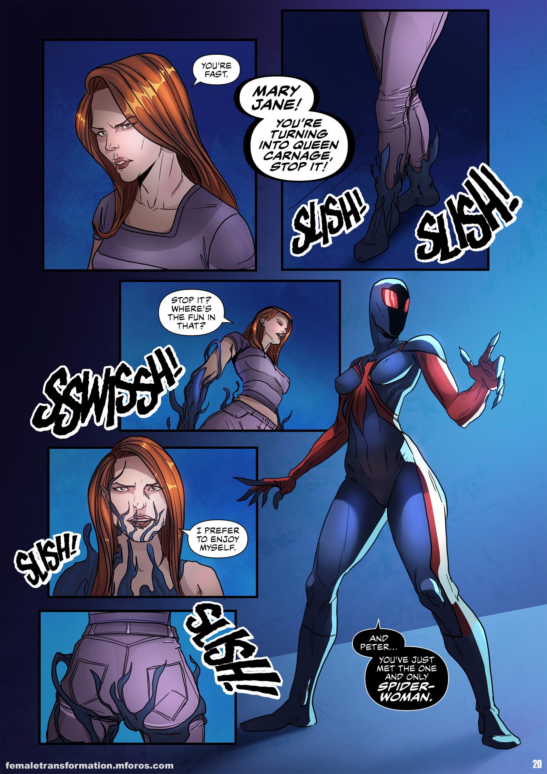 Symbiote Queen 3 porn comic picture 21