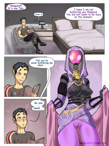 Tali x Shepard porn comic picture 1
