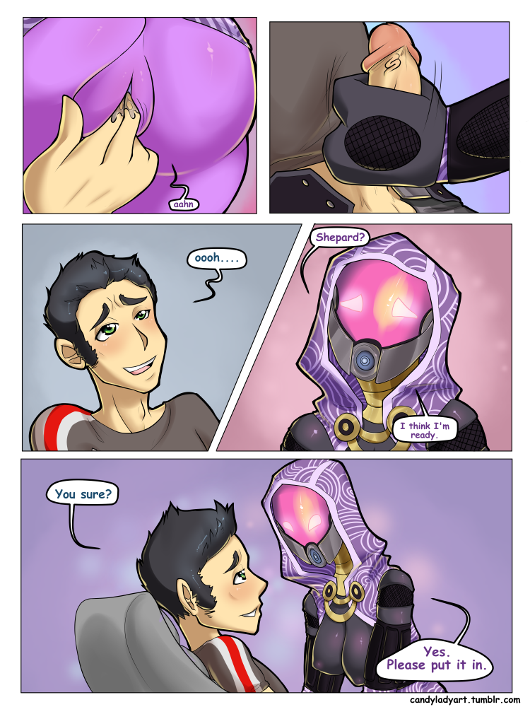 Tali x Shepard porn comic picture 4