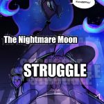 The Nightmare Moon Struggle porn comic picture 1