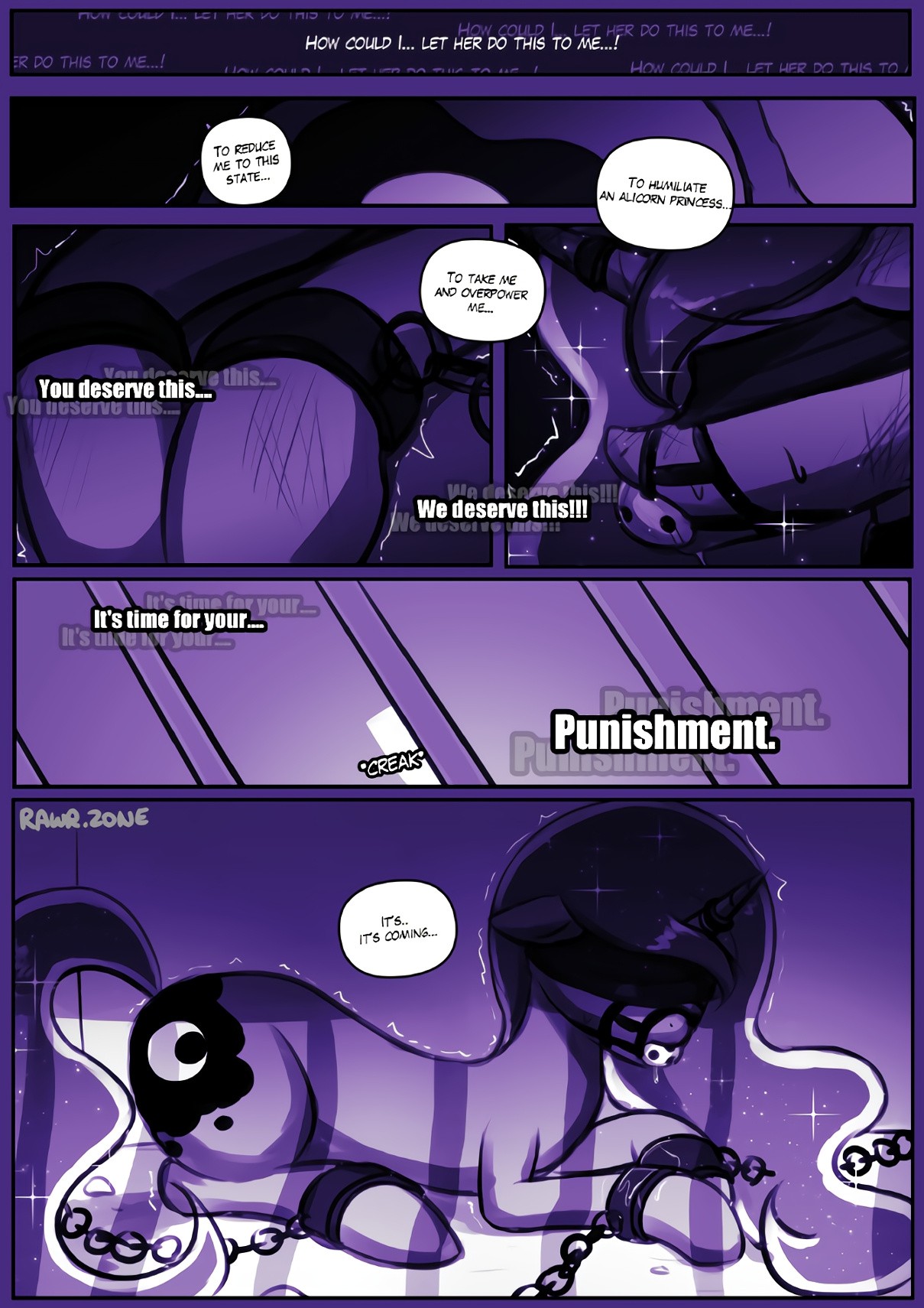 The Nightmare Moon Struggle porn comic picture 2