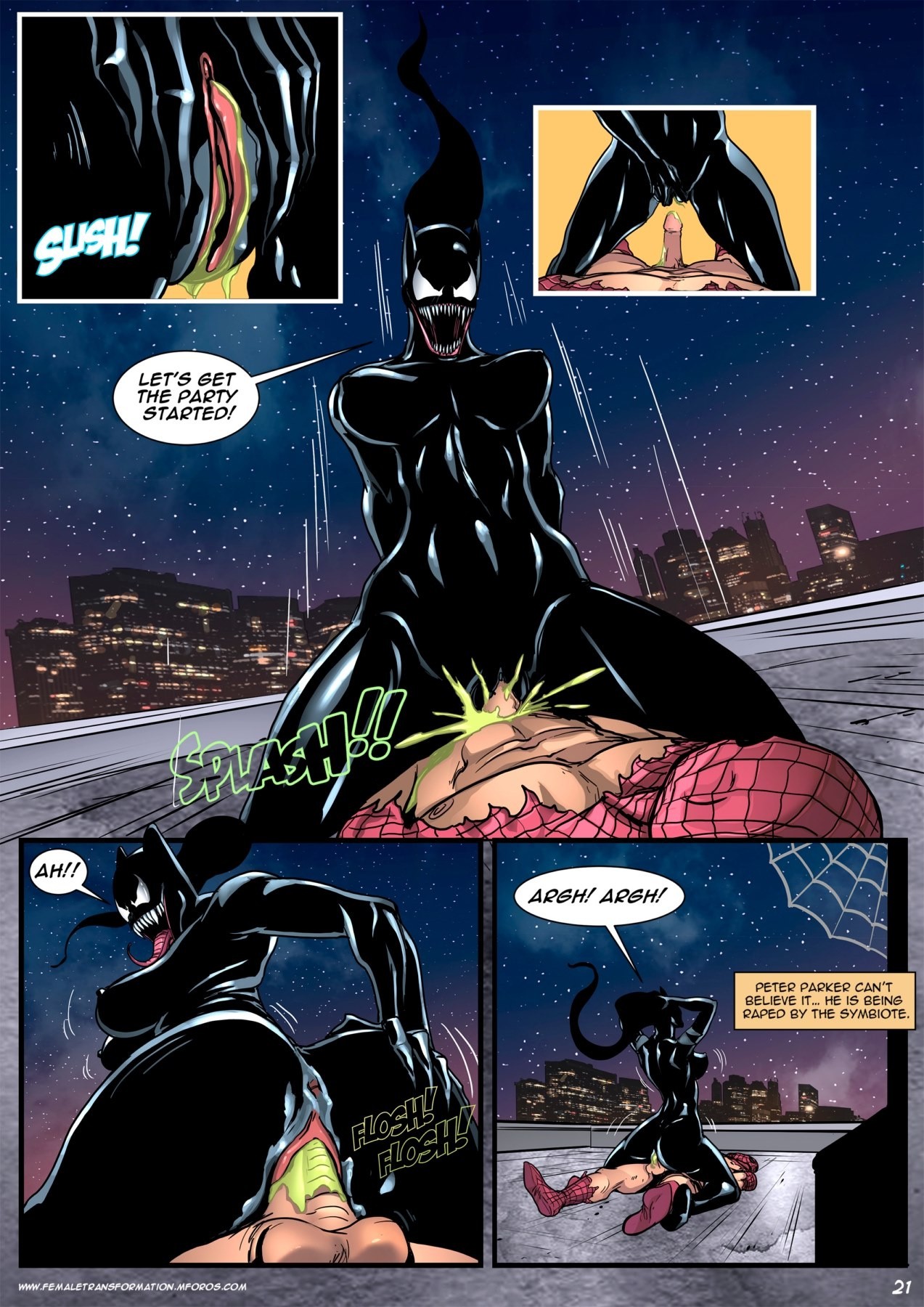 Ultimate Symbiote porn comic picture 22