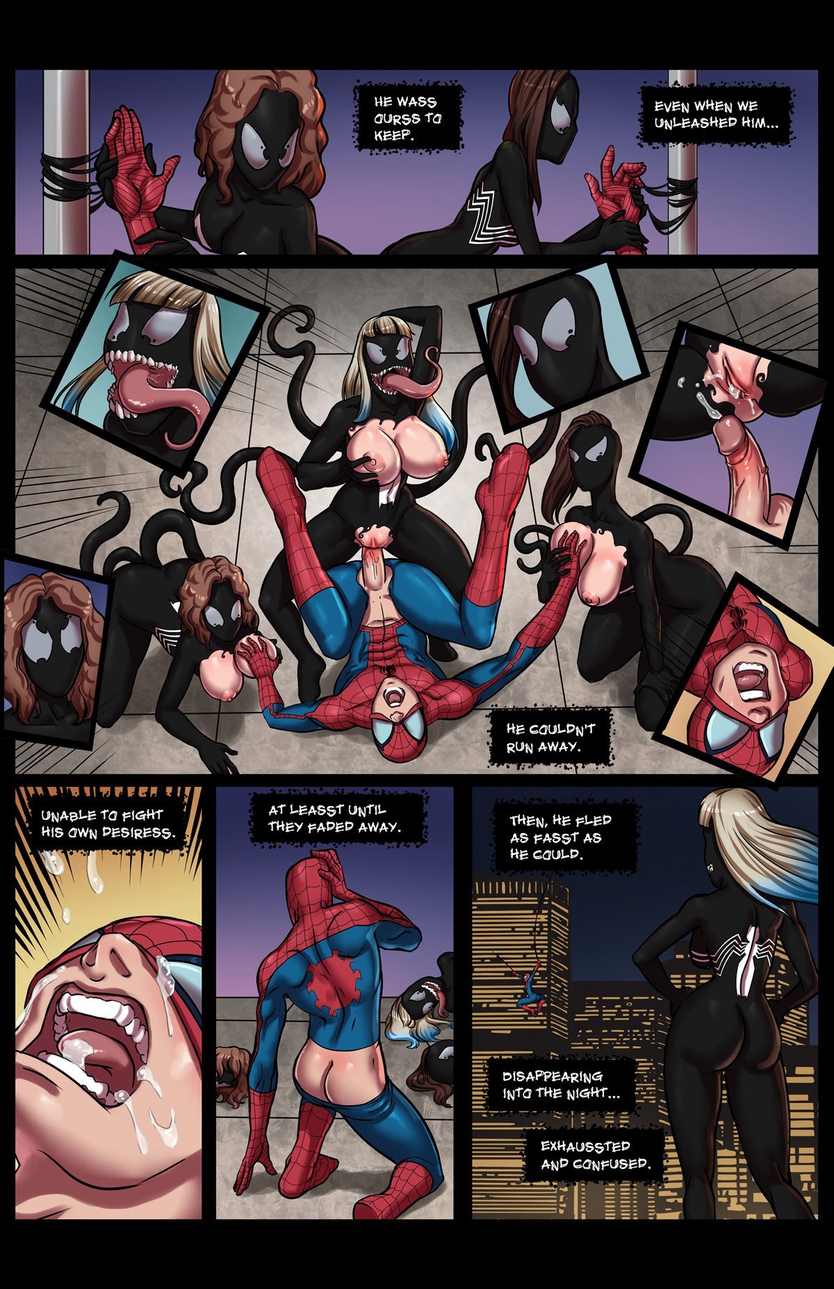 Venom Stalks Spidey porn comic picture 8