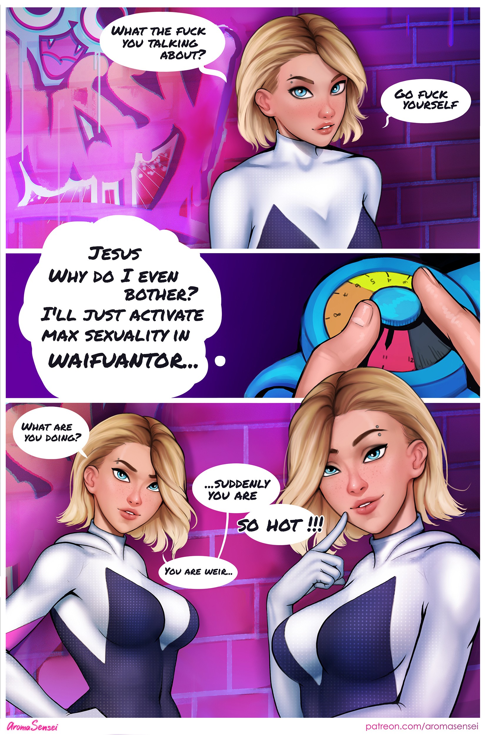 Waifunator 1 Gwen porn comic picture 6