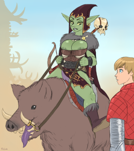 Goblin-chan porn comic picture 1