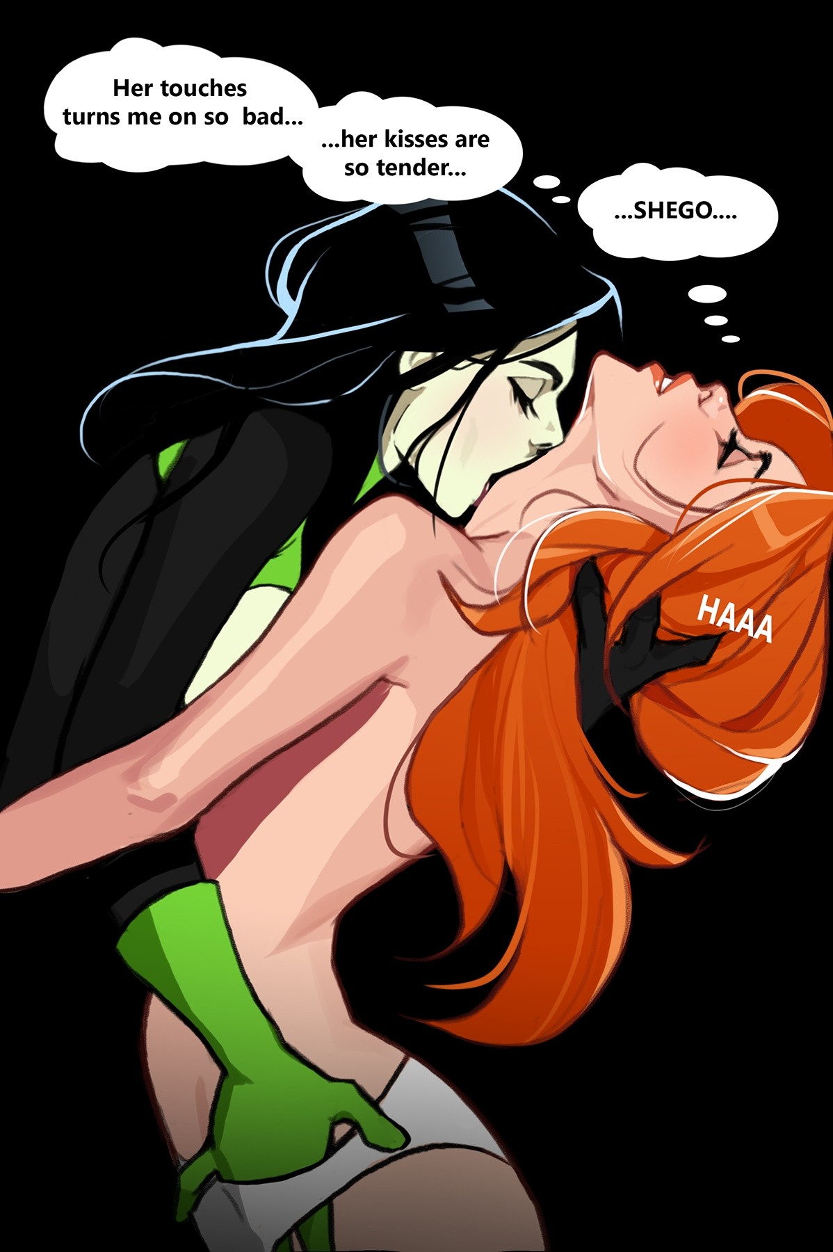 Kim and Shego Date on the roof porn comic picture 7