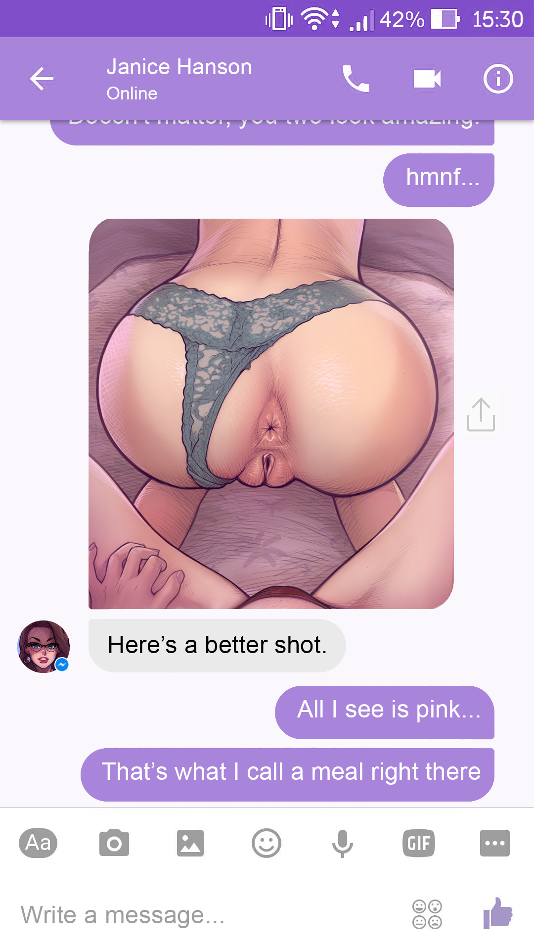 A Chat with Janice porn comic picture 27