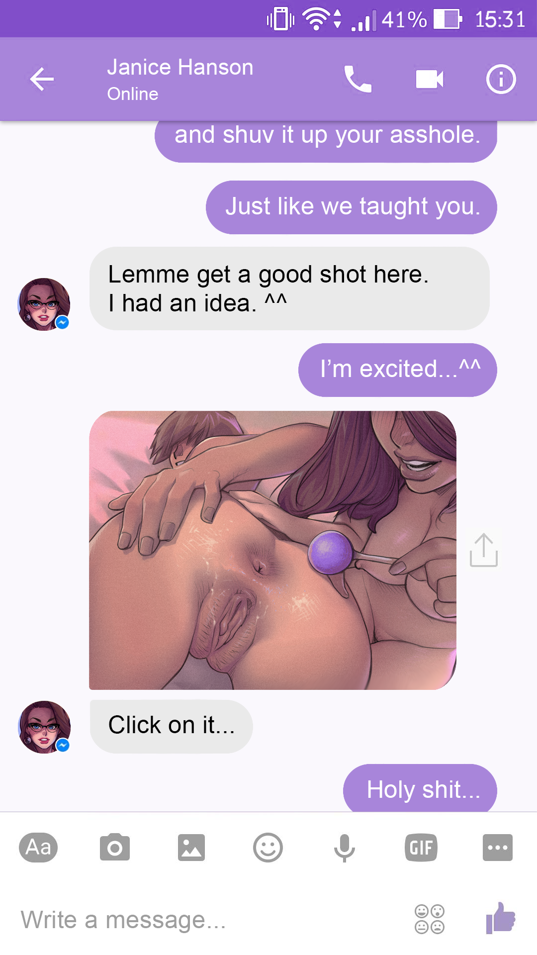 A Chat with Janice porn comic picture 47