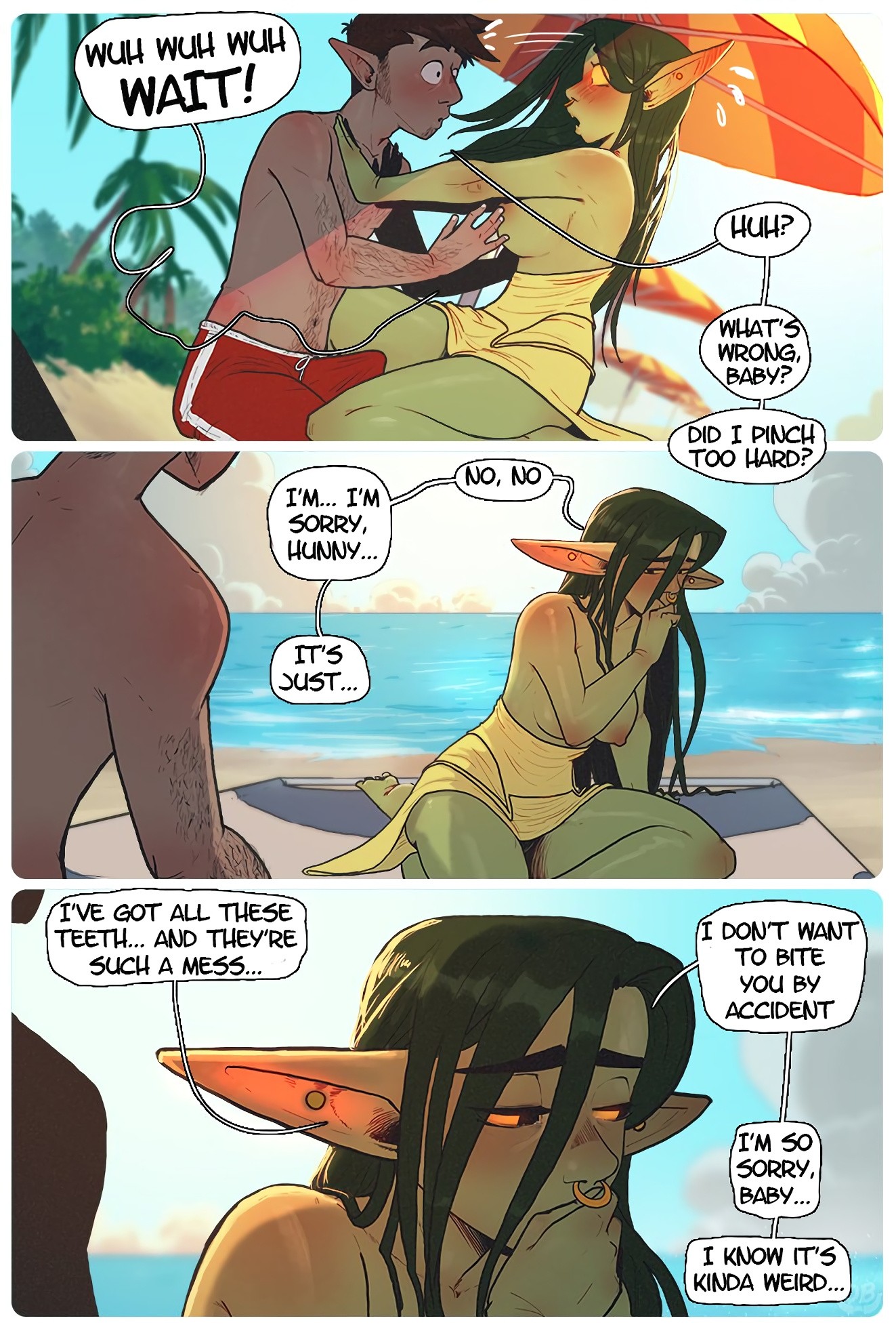 Beach Day in Xhorhas porn comic picture 10