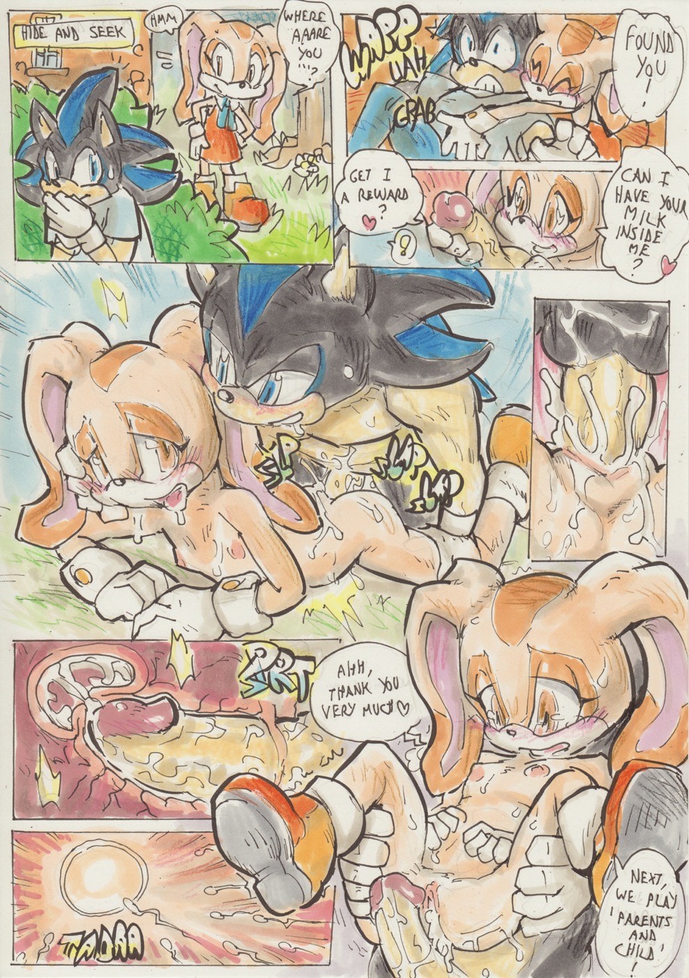 Cream the Rabbit porn comic picture 3