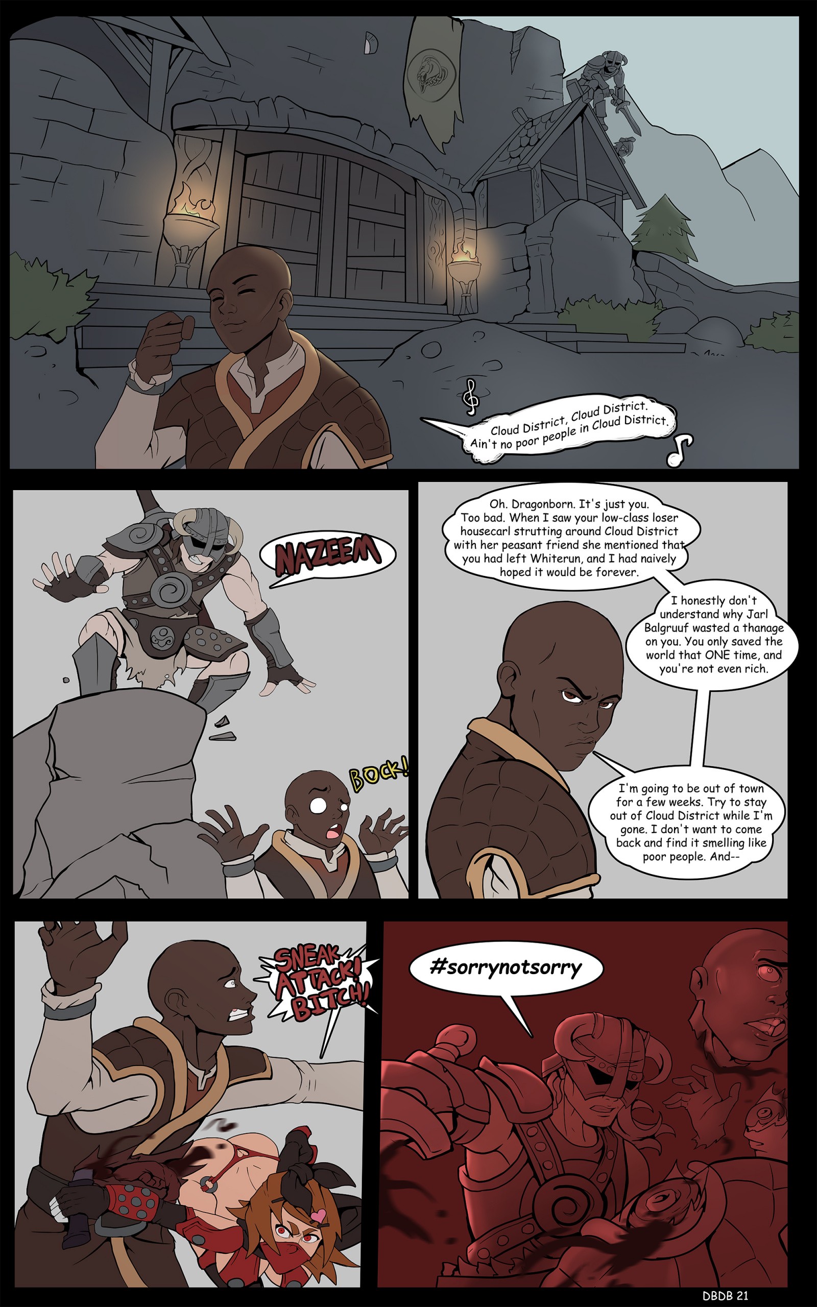 Dragonborn and the Dark Brotherhood porn comic picture 22