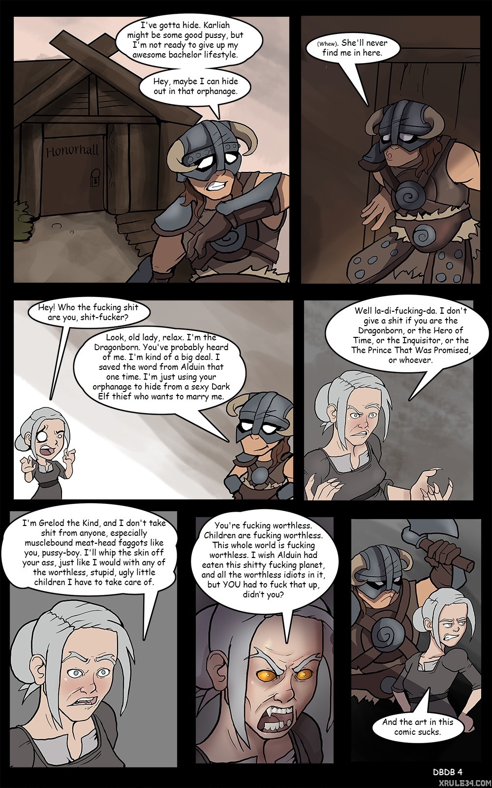 Dragonborn and the Dark Brotherhood porn comic picture 5