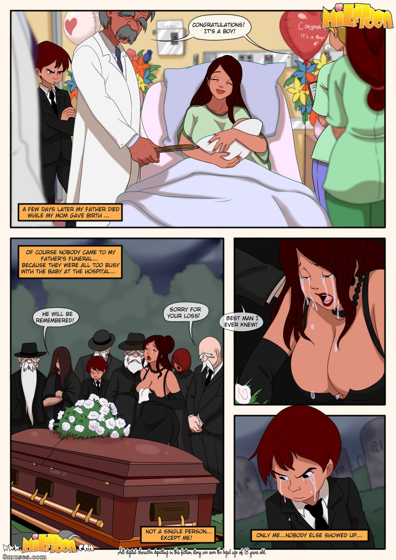 Kid Getting His Step-Mother Pregnant porn comic picture 57