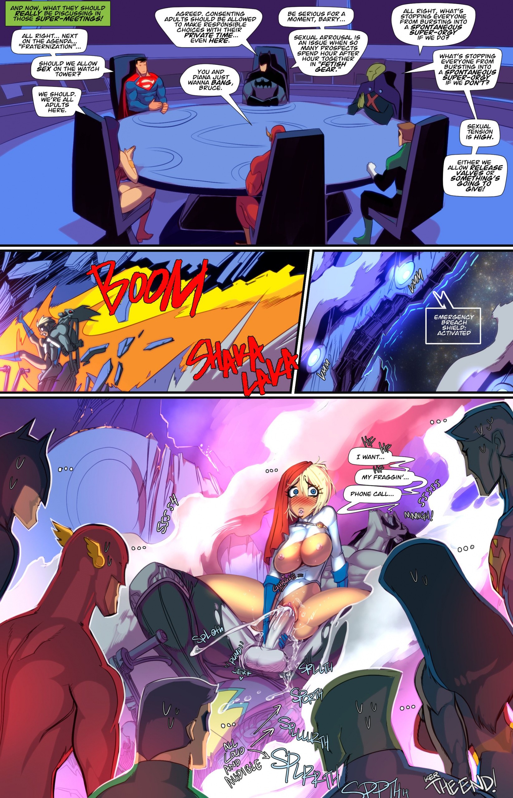 PowerGirl XXX Lobo porn comic picture 7