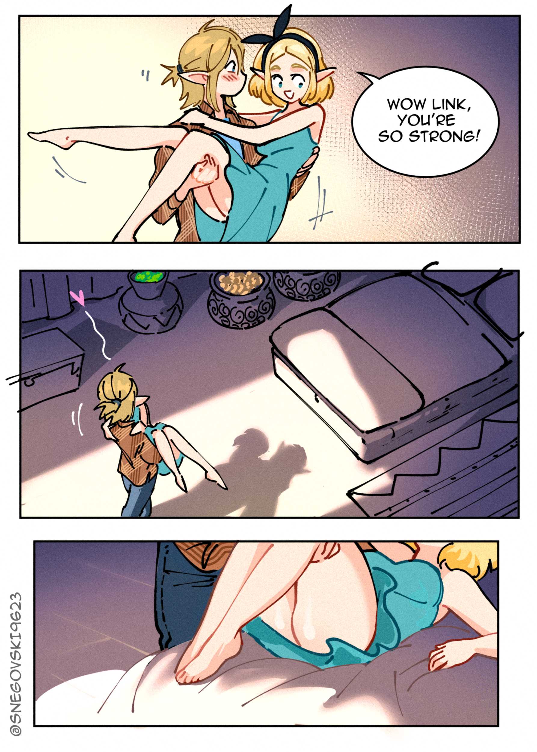 Zelda's Triforce porn comic picture 4