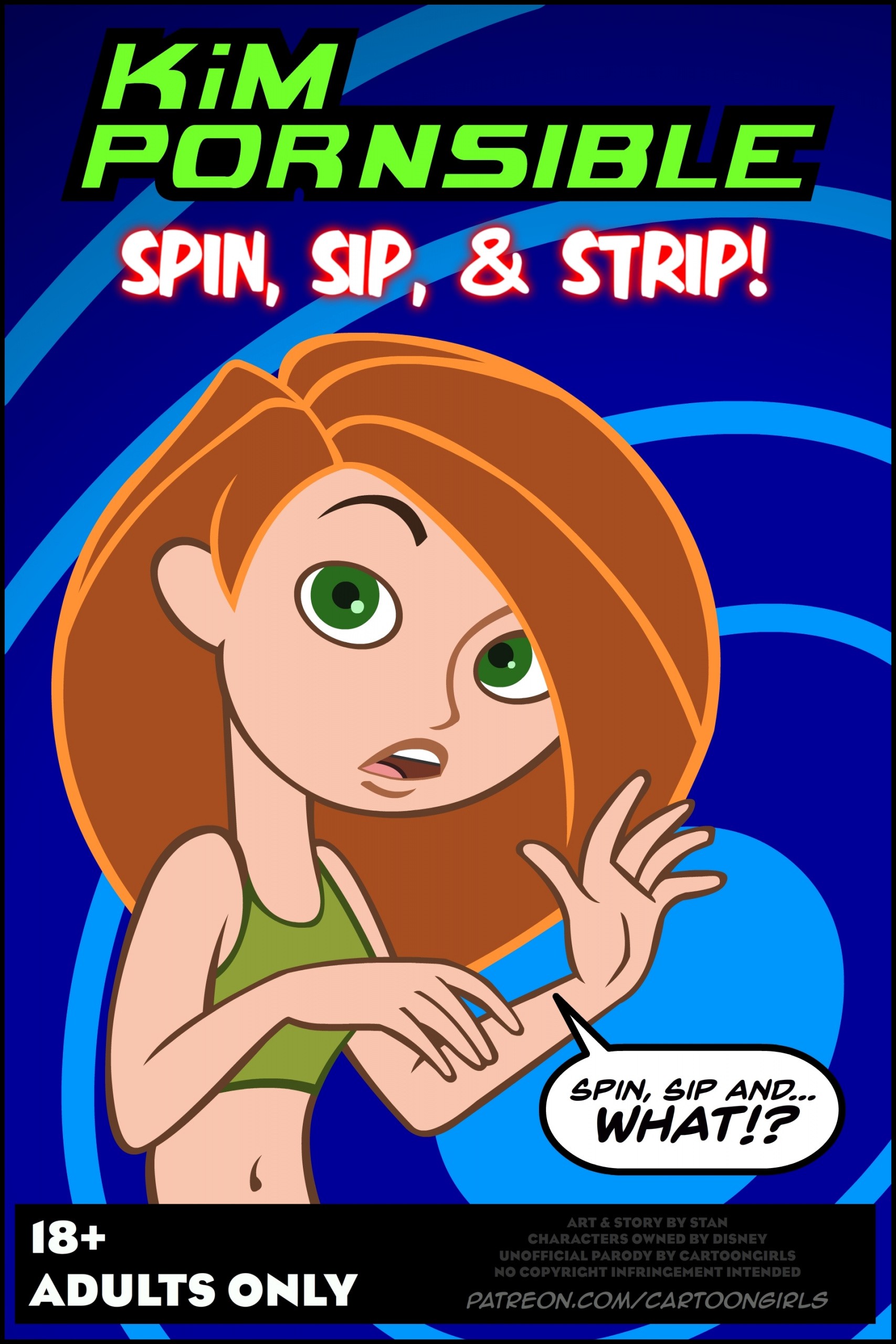 Kim Possible Spin, Sip & Strip! porn comic picture 1