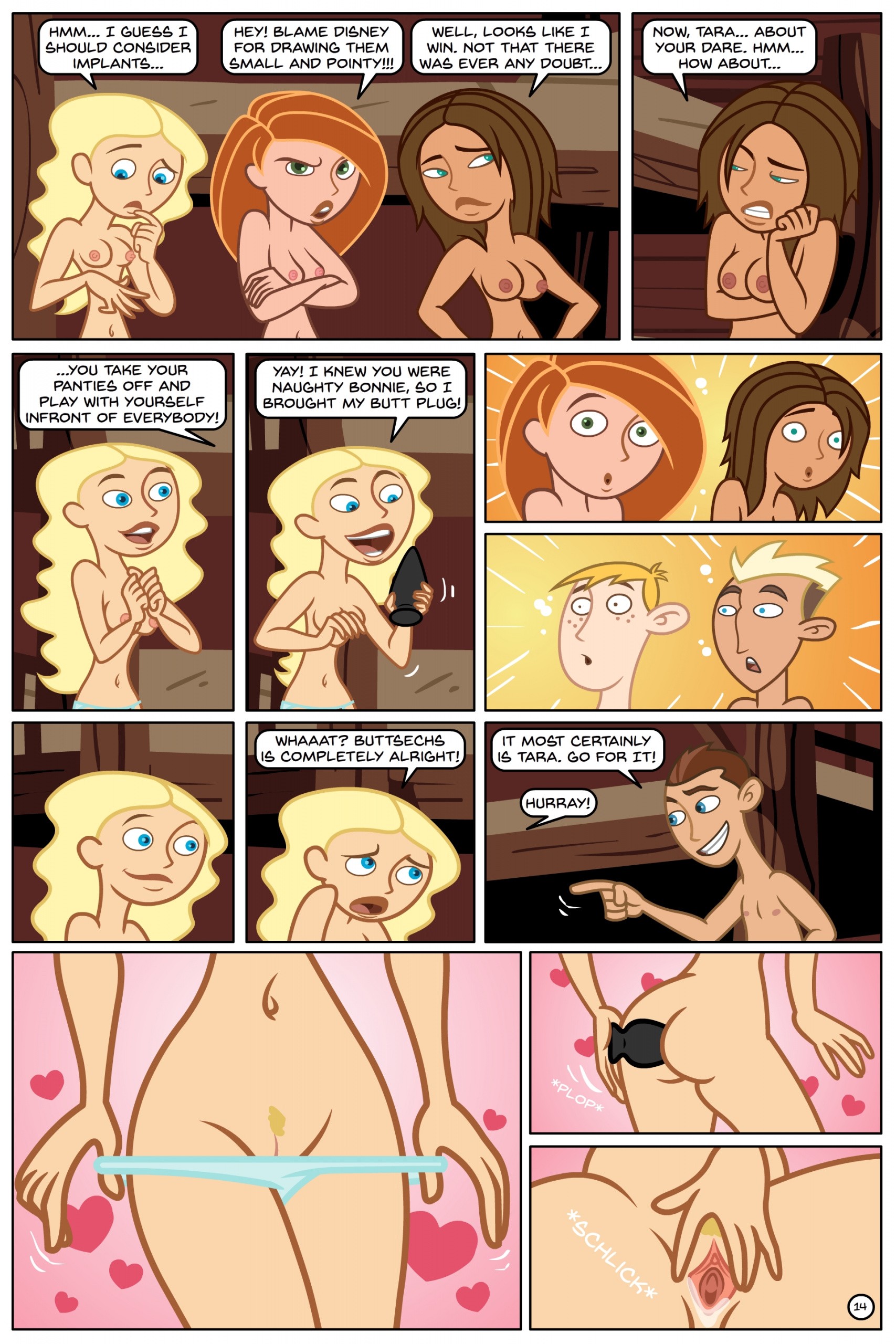 Kim Possible Spin, Sip & Strip! porn comic picture 15