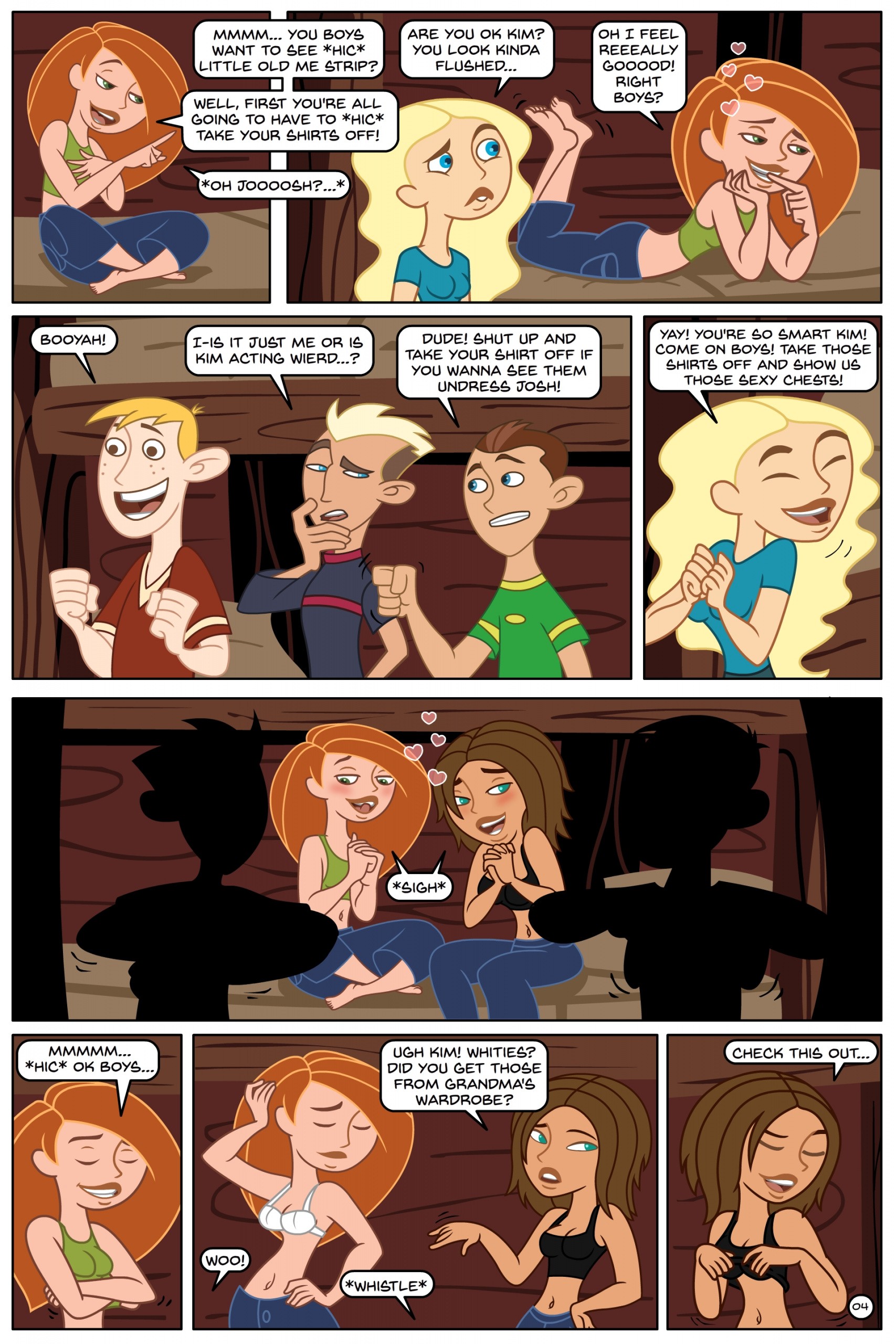 Kim Possible Spin, Sip & Strip! porn comic picture 5