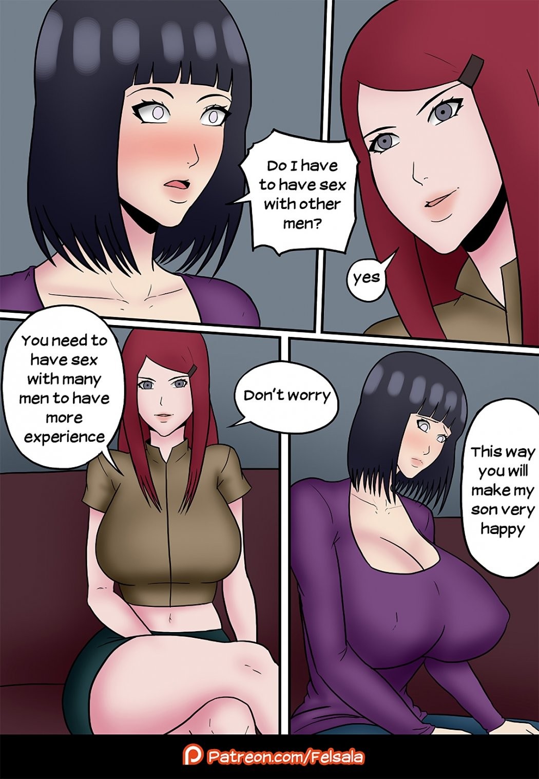 Kushina helps Hinata porn comic picture 2