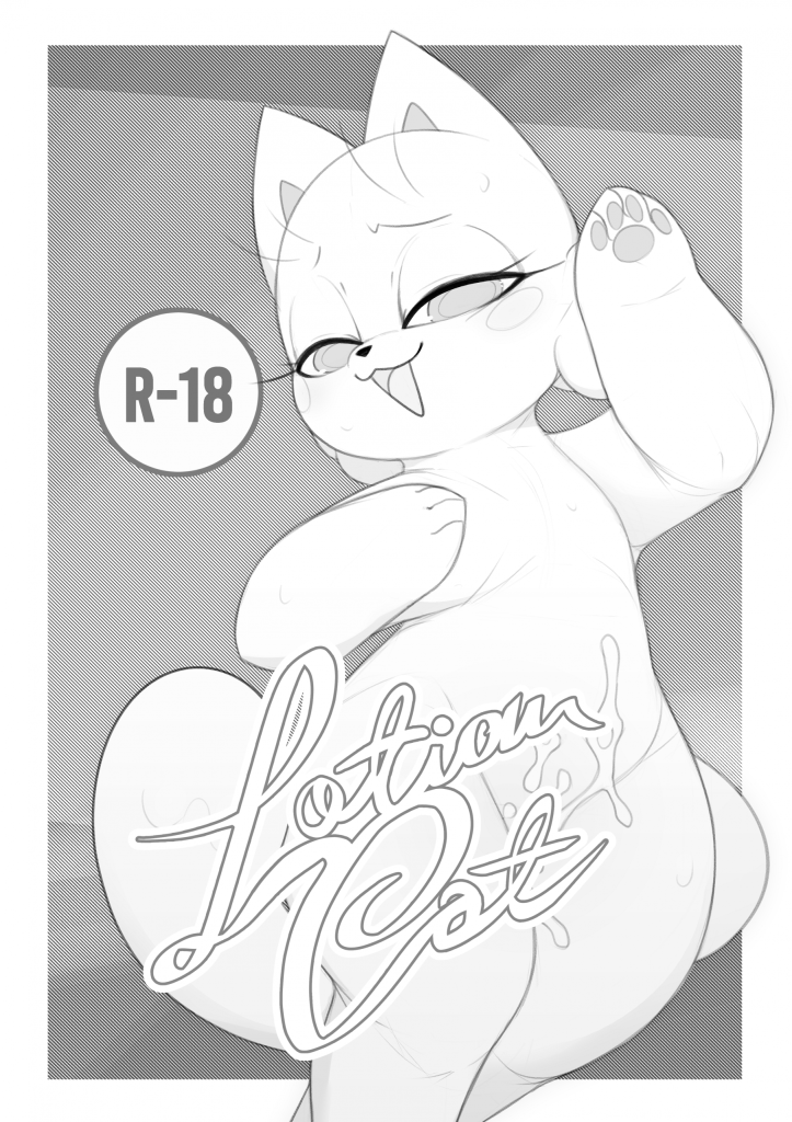 Lotion Cat porn comic picture 1