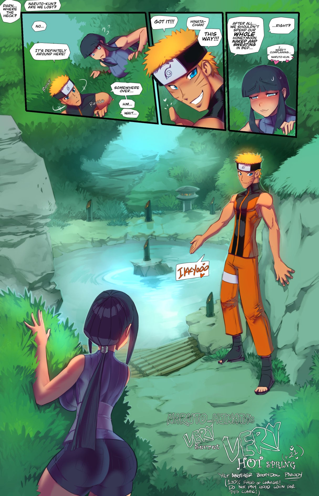 Naruto xxx Hinata's Very Secret Very Hot Spring porn comic picture 1