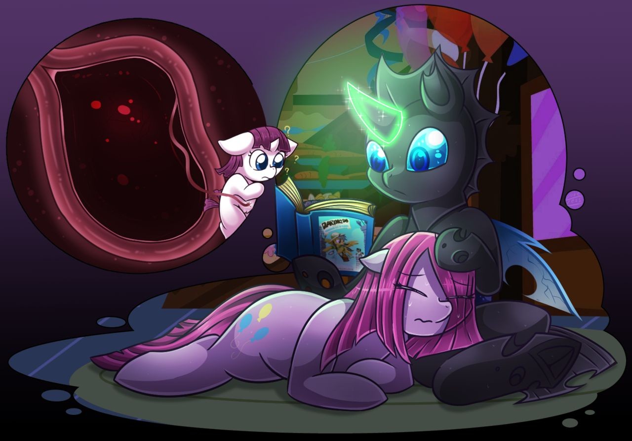 Pinkamena X Changeling porn comic picture 28