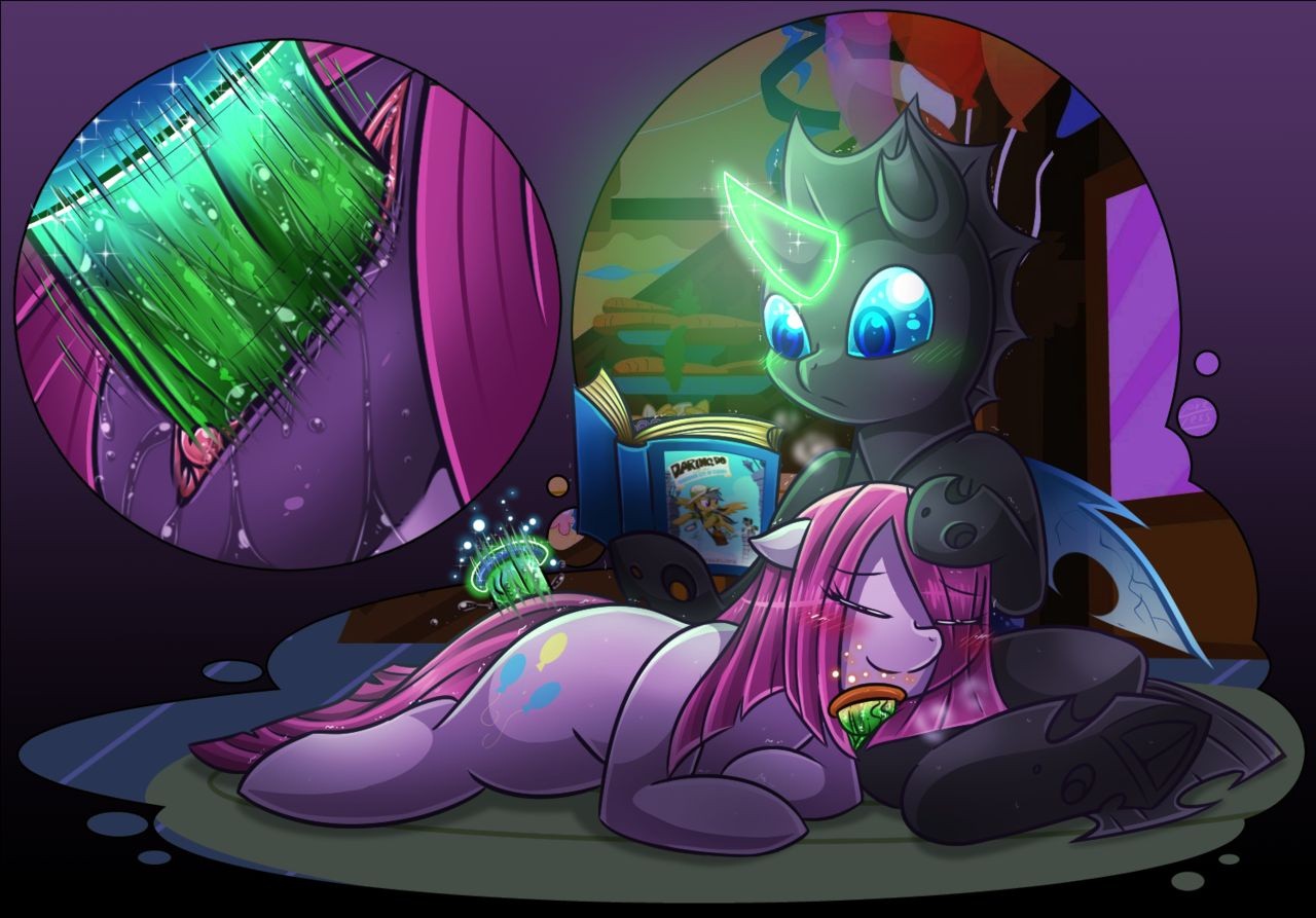 Pinkamena X Changeling porn comic picture 9