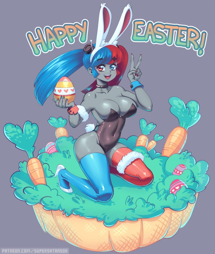 Swicchan Happy Easter! porn comic picture 1