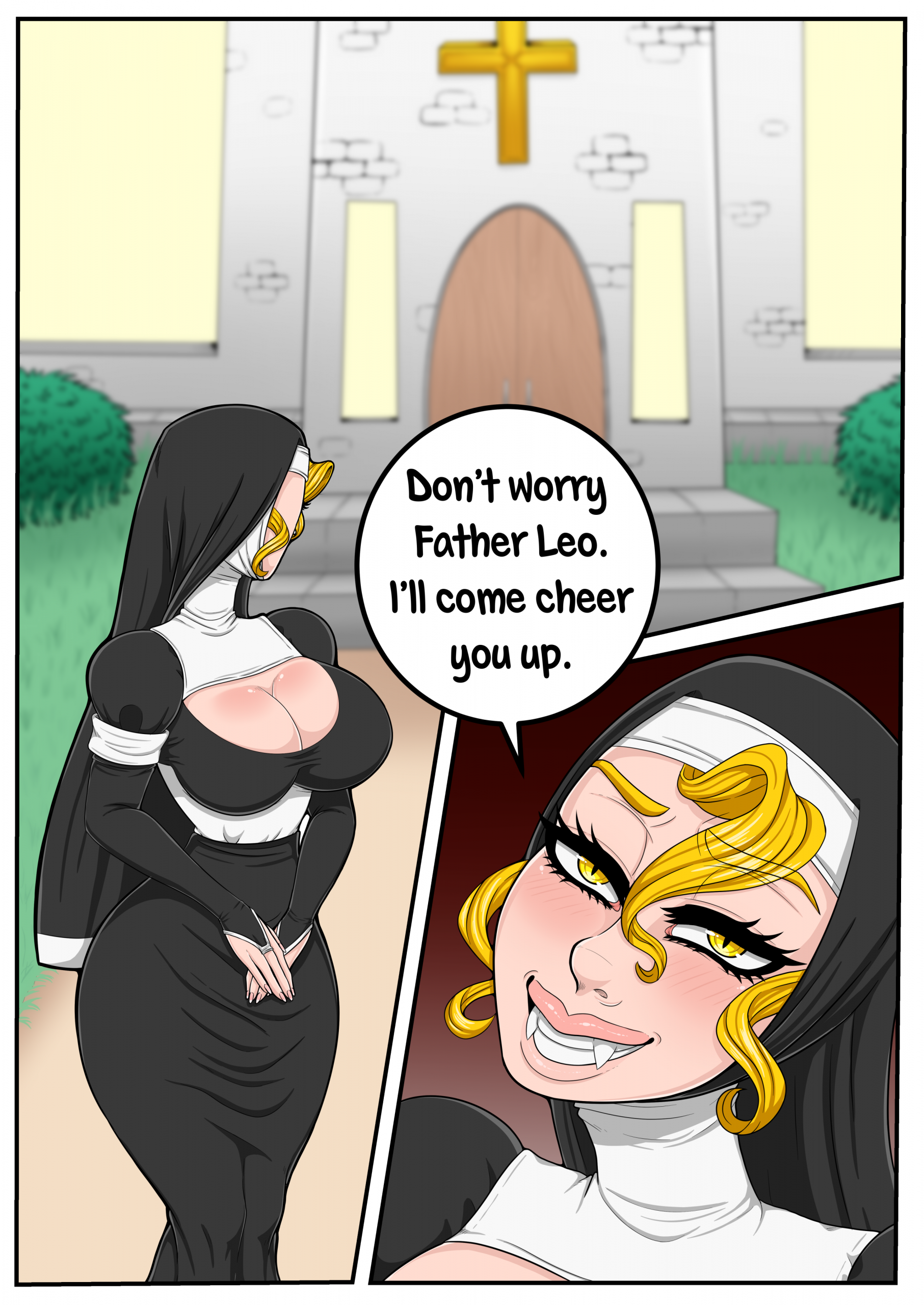 The Nun and Her Priest porn comic picture 7