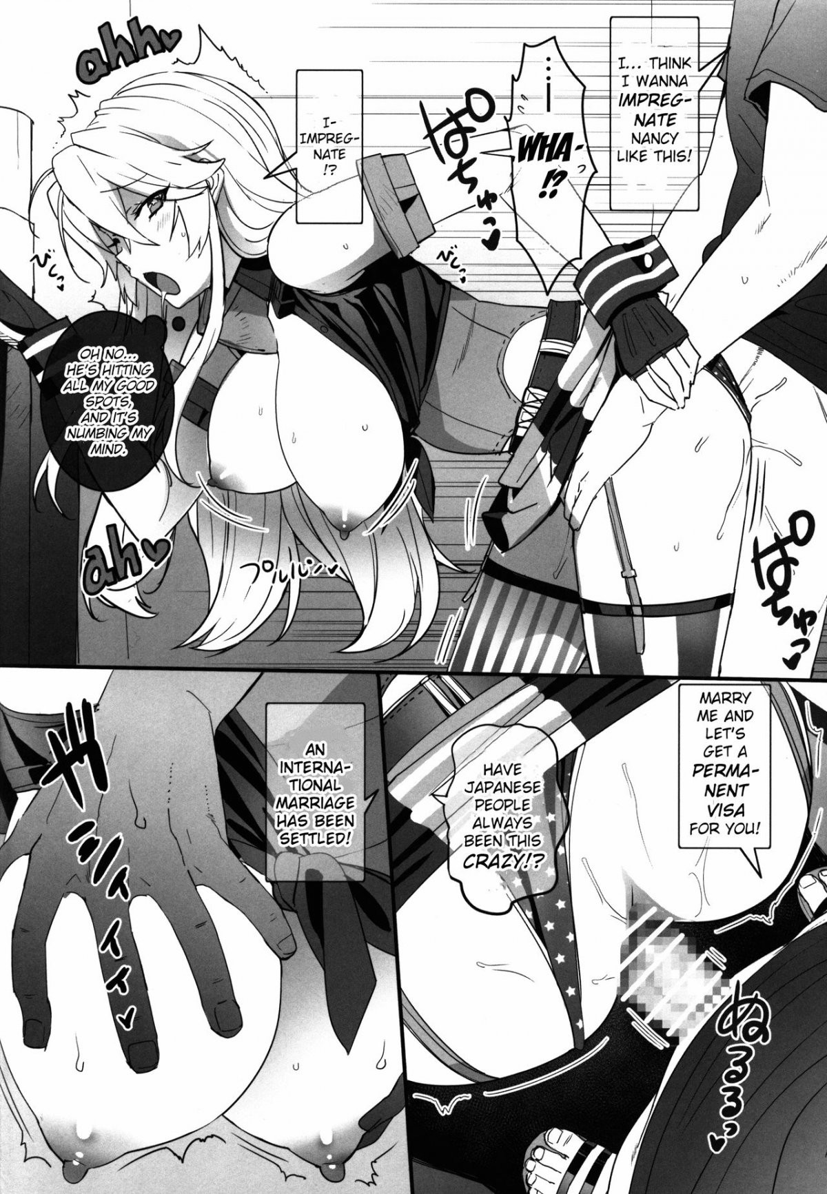 BATTLESHIP Nancy (Kantai Collection) porn comic picture 12