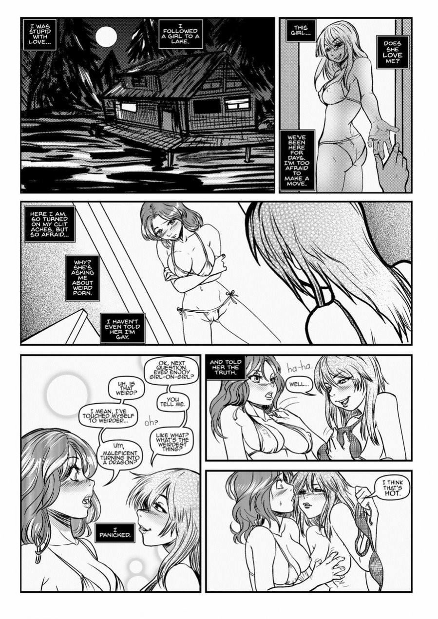 Caitlin's Cabin Kiss porn comic picture 1