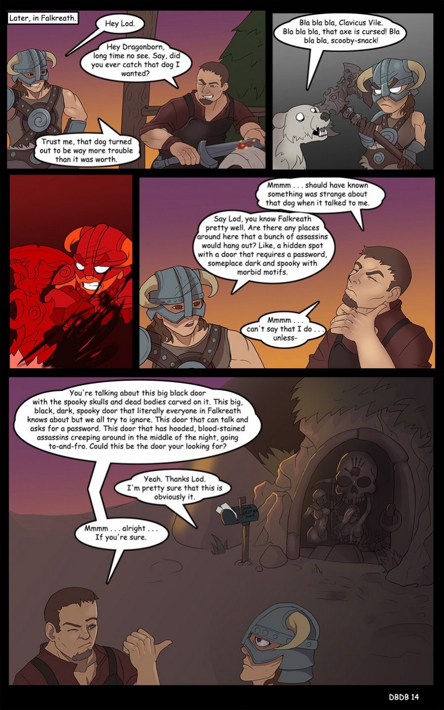 Dragonborn and the Dark Brotherhood (The Elder Scrolls) porn comic picture 15
