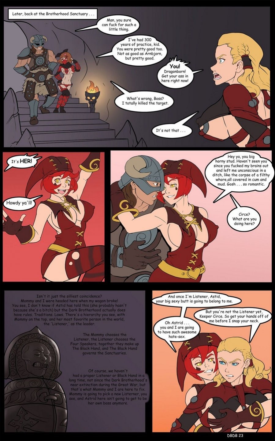 Dragonborn and the Dark Brotherhood (The Elder Scrolls) porn comic picture 24
