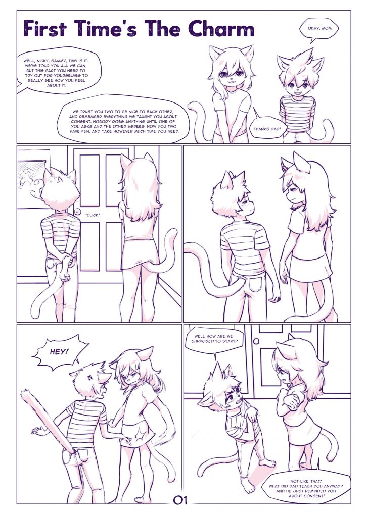 First Time's The Charm porn comic picture 1