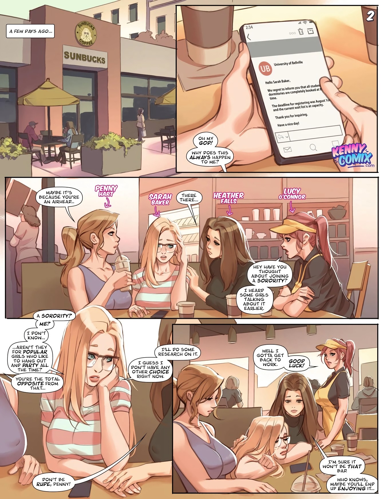 Naughty Sorority: The New Pledge porn comic picture 3