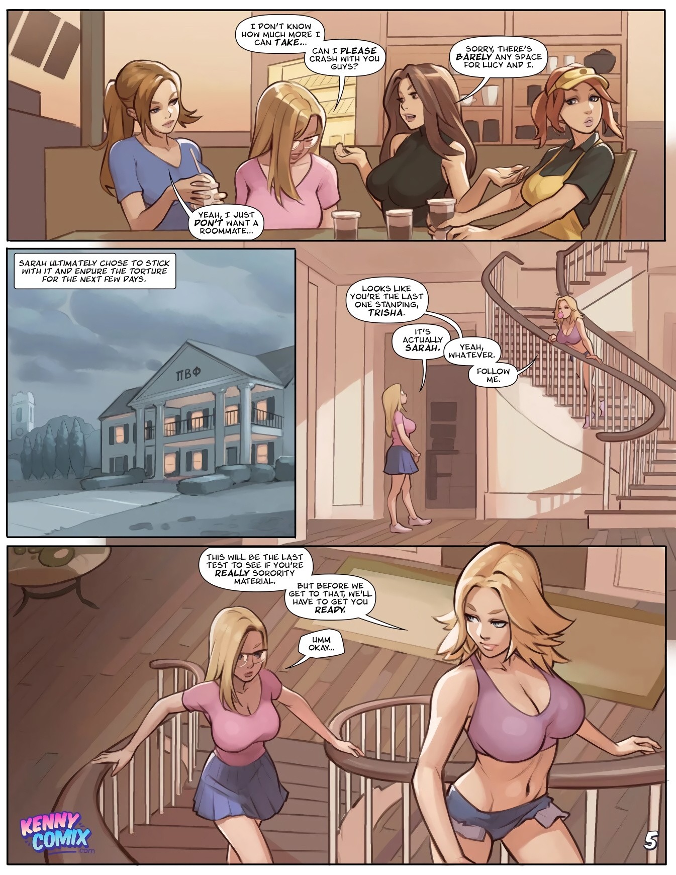 Naughty Sorority: The New Pledge porn comic picture 6