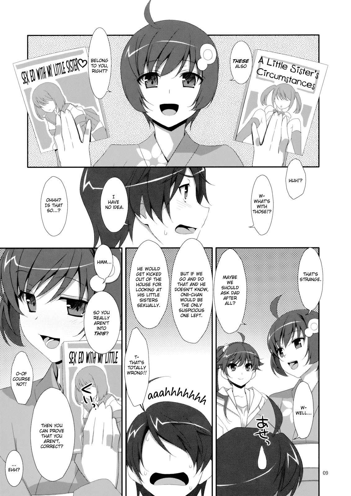 Oniichan wa Imouto ni Yokujou Shitari Shinaiyone hentai manga picture 4