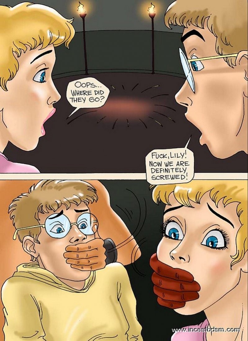 Teaching Little Voyeurs a Rough Lesson porn comic picture 10