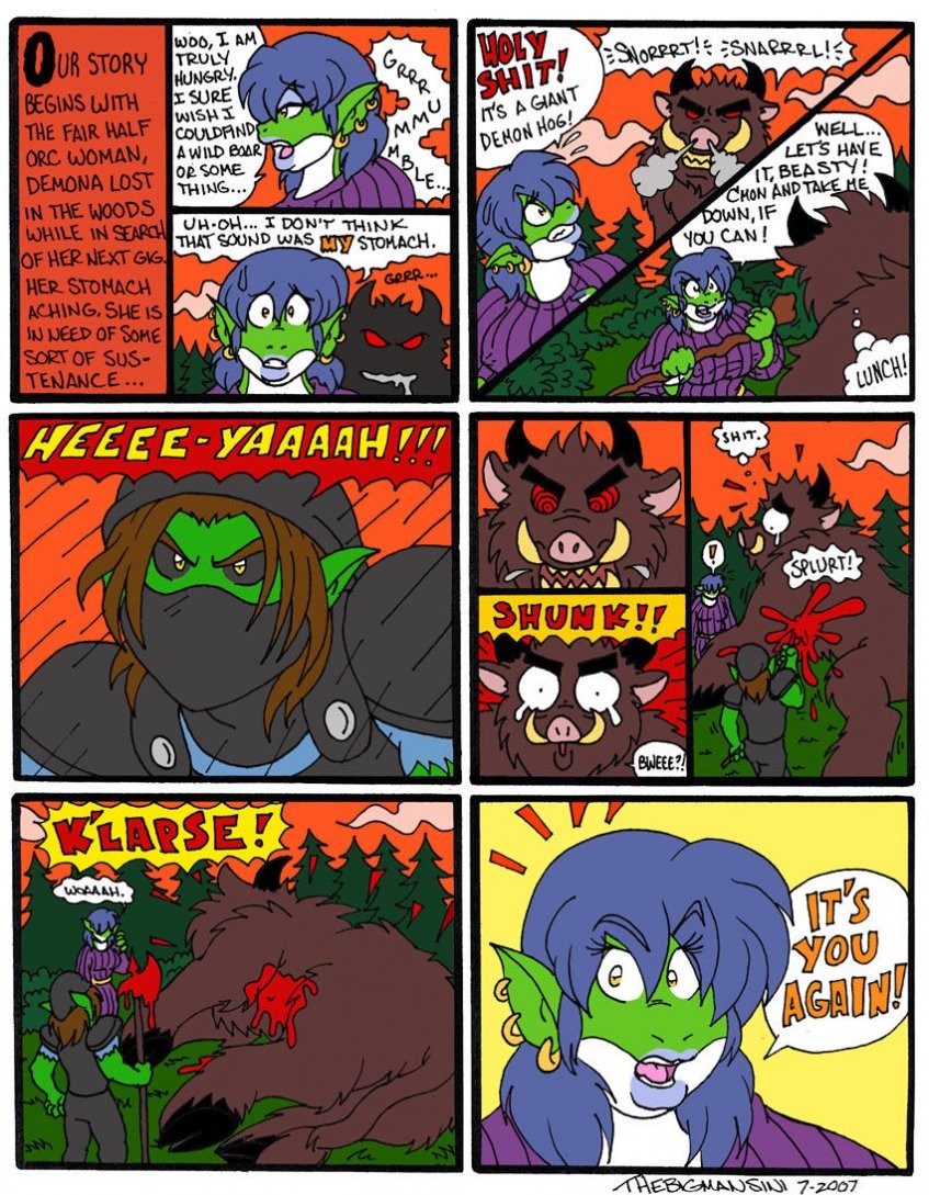 Demona & Ludoc porn comic picture 1