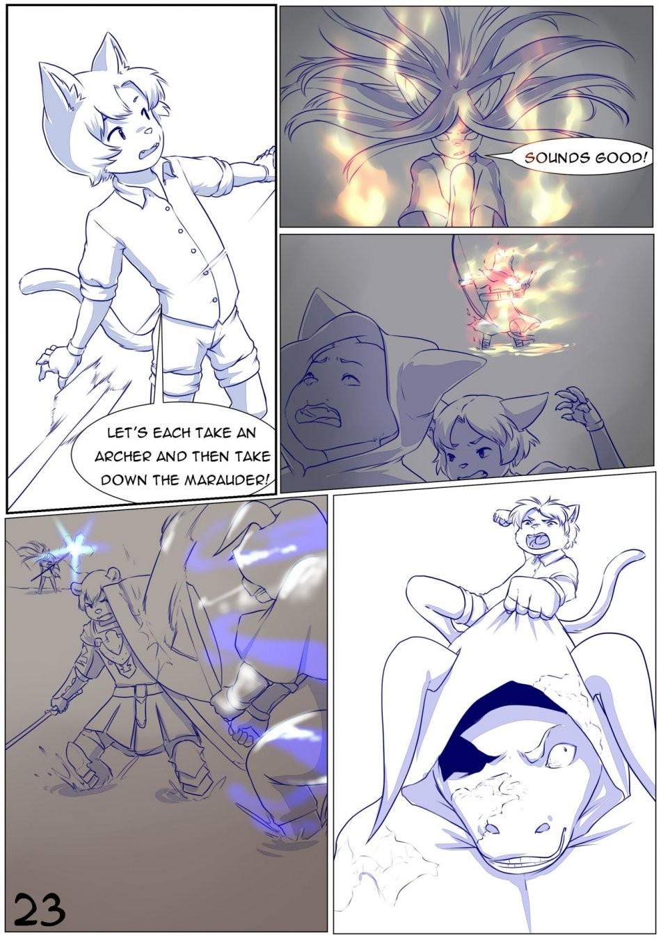 Furry Fantasy XIV 2 porn comic picture 25