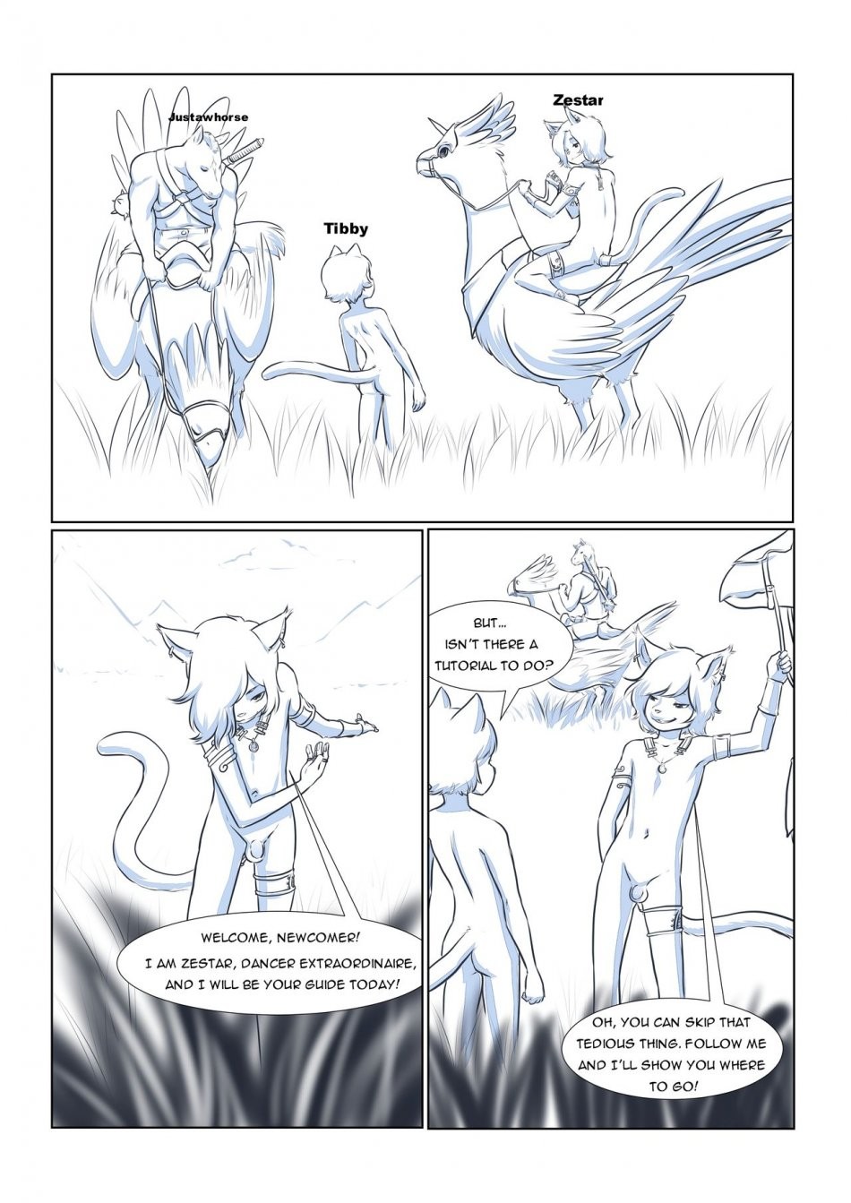 Furry Fantasy XIV porn comic picture 9