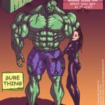 Hulk vs Black Widow porn comic picture 1