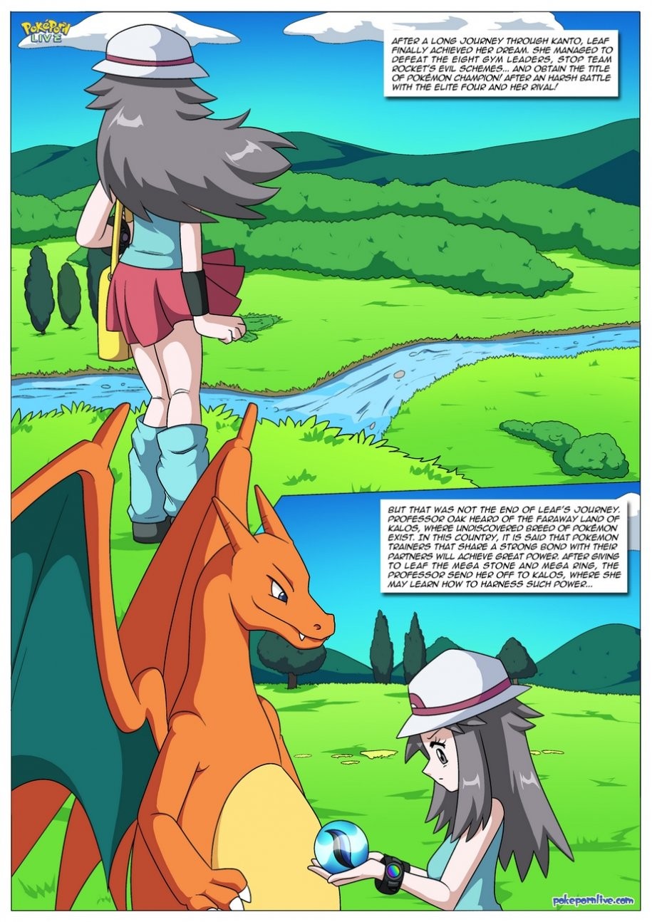 Mega Evolution Leaf's Journey To Kalos porn comic picture 2