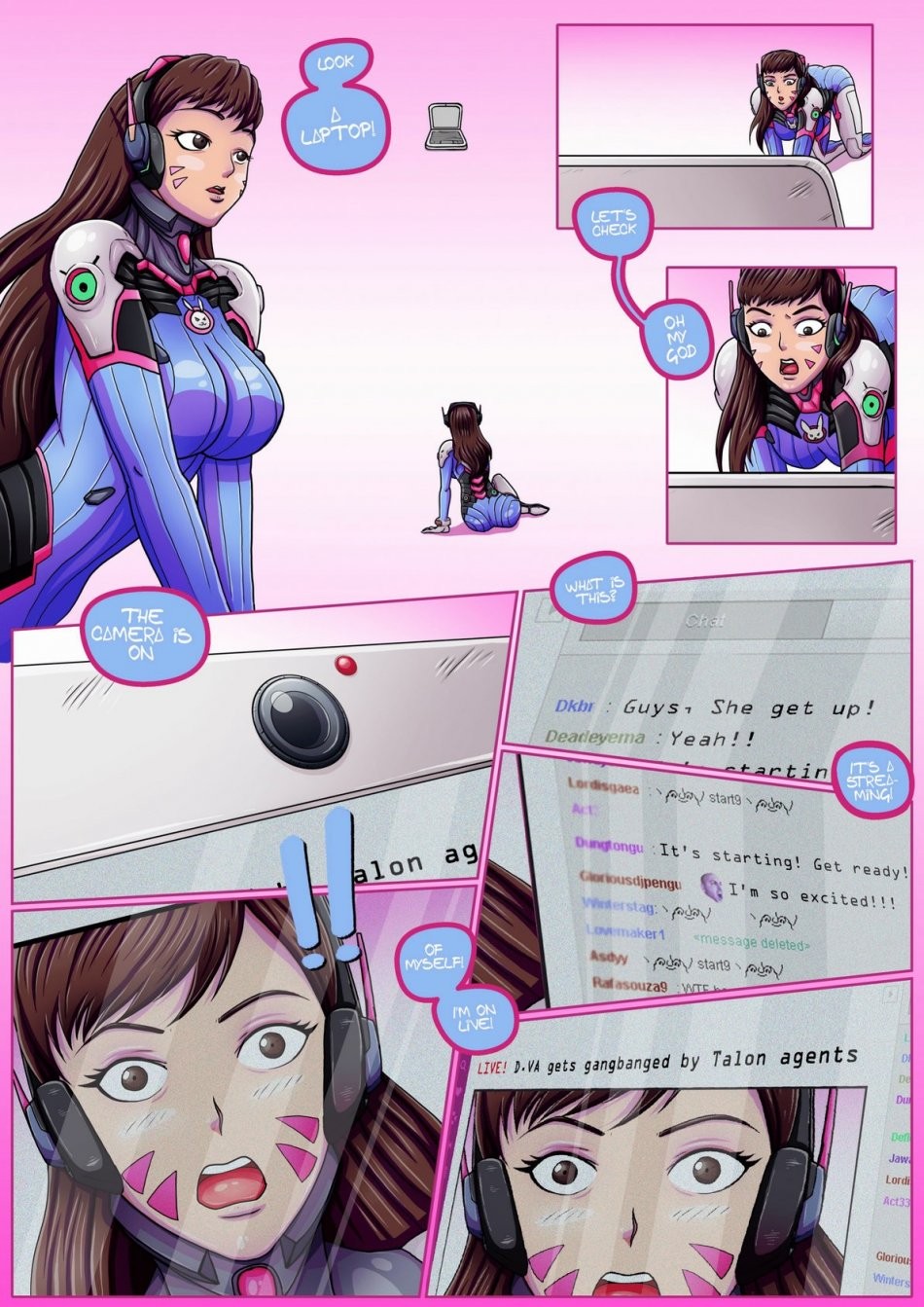 Overwatch X: D.VA's humiliation porn comic picture 5